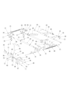 Lift Assembly Diagram and Parts List for M72-GN33 53CB5FJZ750-33HP-OHV Cub Cadet Lawn Tractor